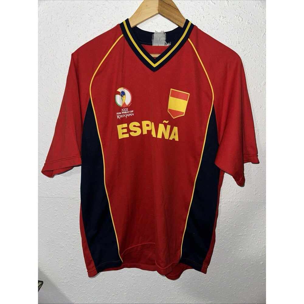 FIFA 2002 Japan Korea España World Cup Official Shirt Pullover Jersey NoSize EUC